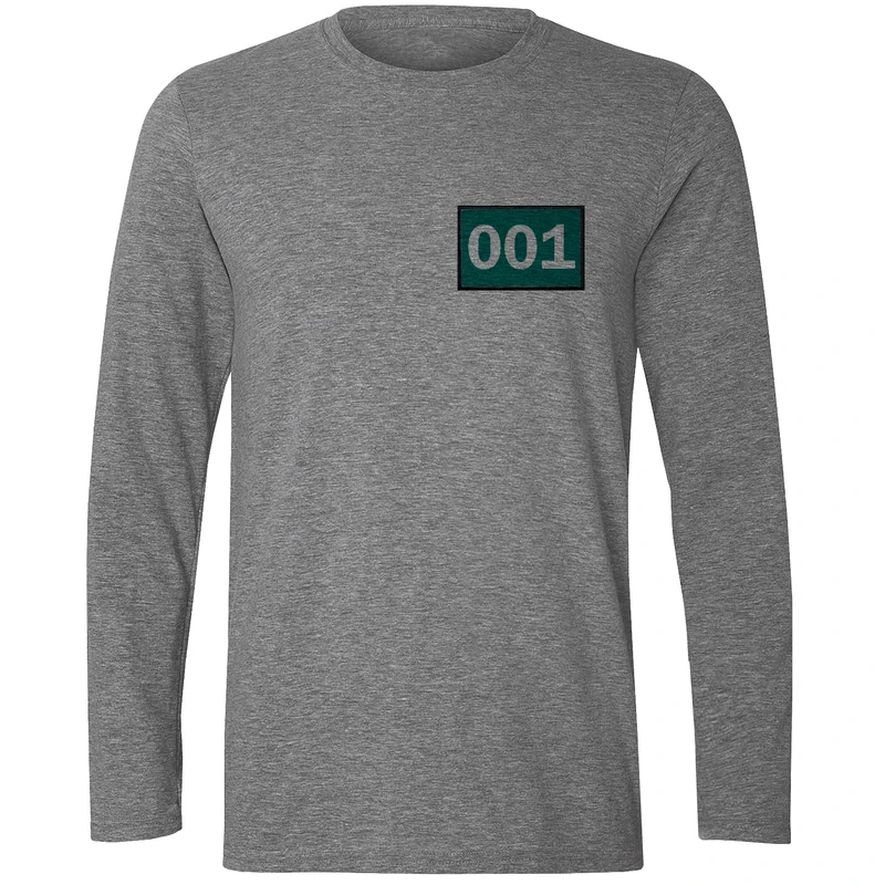 تی شرت آستین بلند مردانه مدل بازی مرکب W321