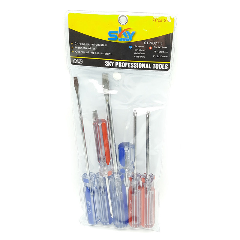 پیچ گوشتی اسکای مدل SD-7111 مجموعه 7 عددی