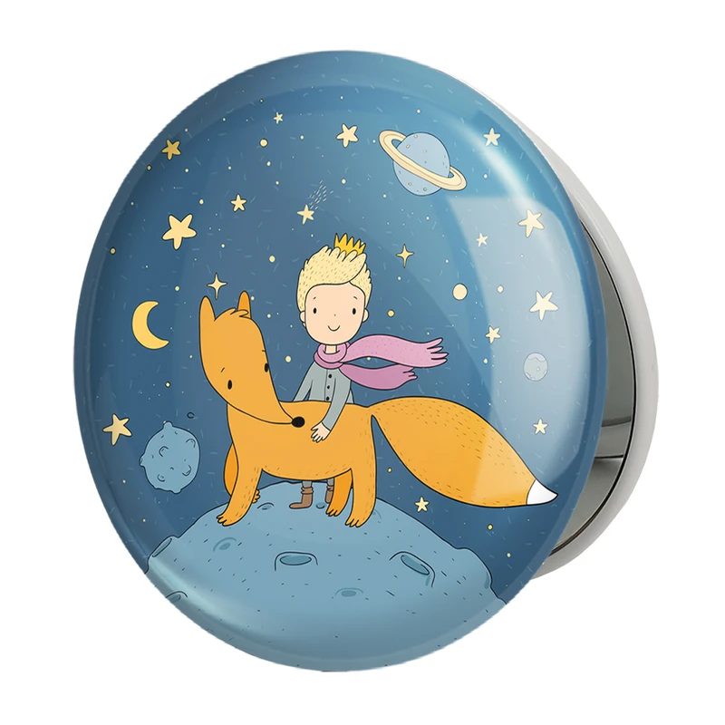 آینه جیبی خندالو طرح شازده کوچولو مدل تاشو کد 25756 