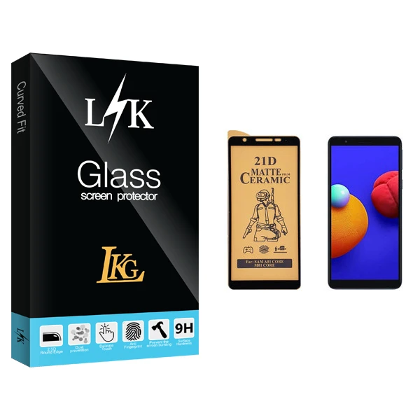 محافظ صفحه نمایش سرامیکی ال کا جی مدل LK Glass مناسب برای گوشی موبایل سامسونگ Galaxy A01 Core