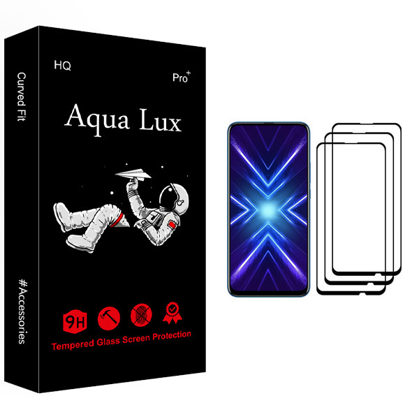 محافظ صفحه نمایش آکوا لاکس مدل +Pro مناسب برای گوشی موبایل آنر 9X بسته سه عددی