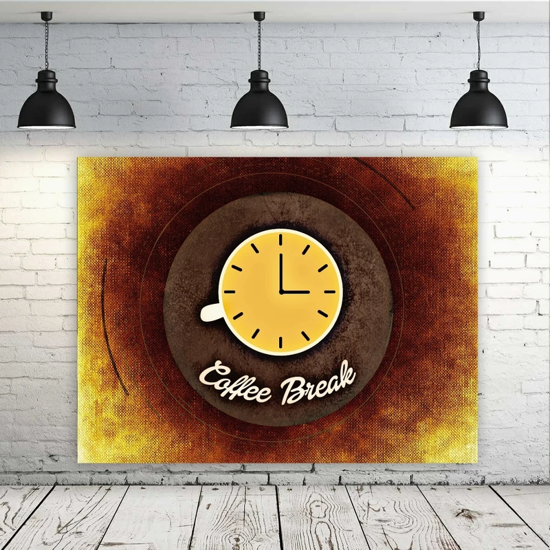 پوستر طرح فنجان قهوه مدل ساعت کد FP104601