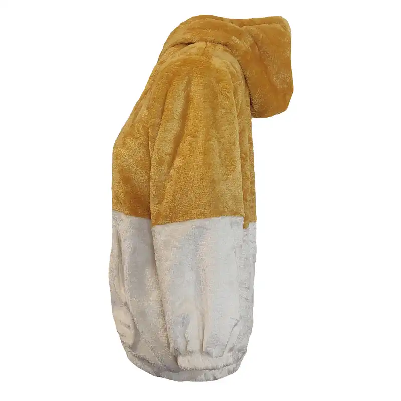 هودی زنانه آرشیناز مدل تدی پشمی زیپ دار کد 542