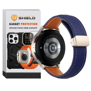 Ultimate Shield MAG Leather UL Band for Samsung Galaxy Watch 4 44mm / 5 44mm / 6 44mm / 7 44mm