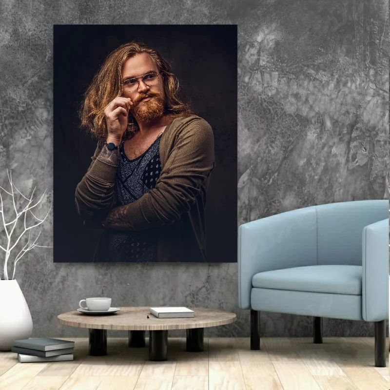 پوستر مدل بک لایت طرح آرایشگاه مردانه کد BK1232