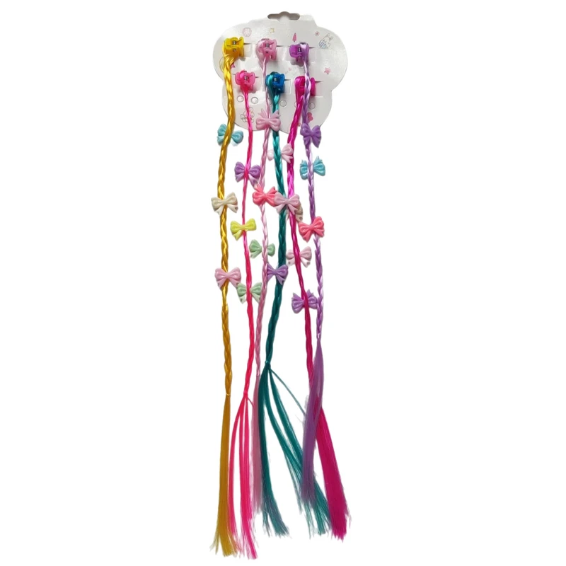 گیره مو زنانه طرح اکستنشن مدل پاپیون بسته 6 عددی