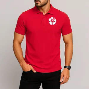 پولوشرت آستین کوتاه مردانه مدل گل X737