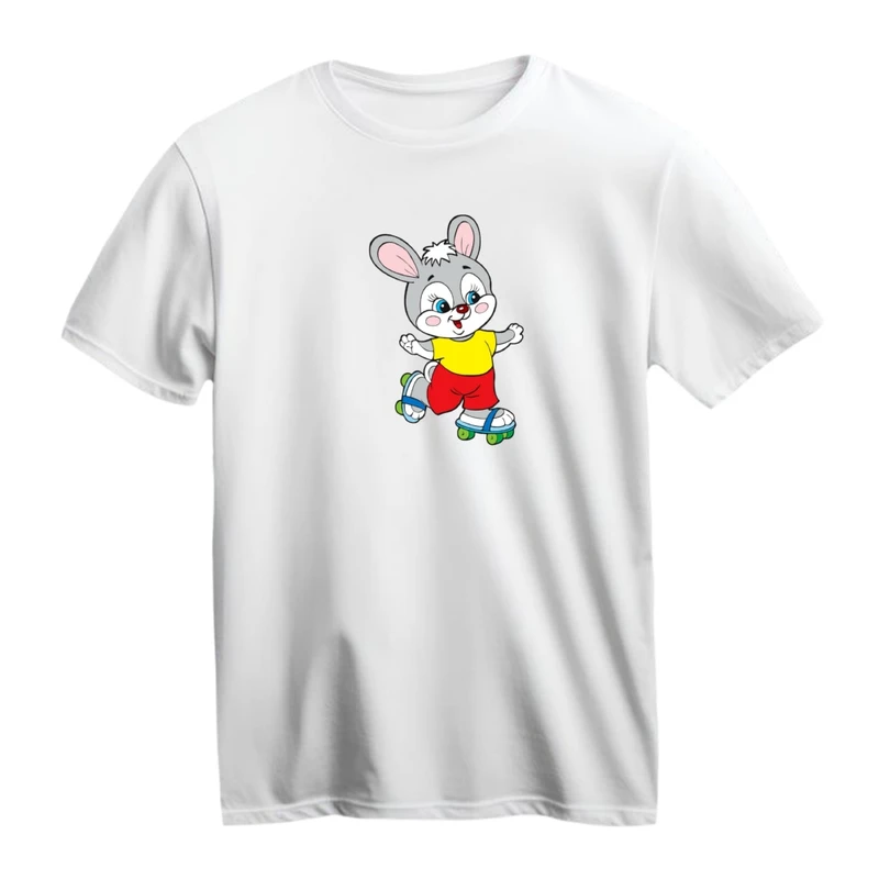 تی شرت آستین کوتاه زنانه مدل اسکیت سوار کد06