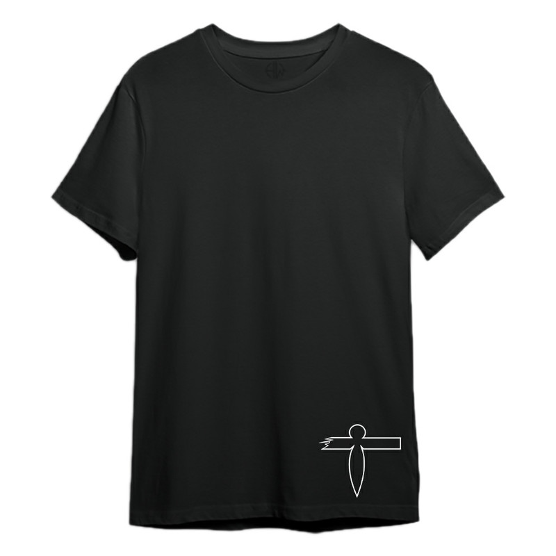 تی شرت آستین کوتاه مردانه مدل Sprit away کد M25 رنگ مشکی