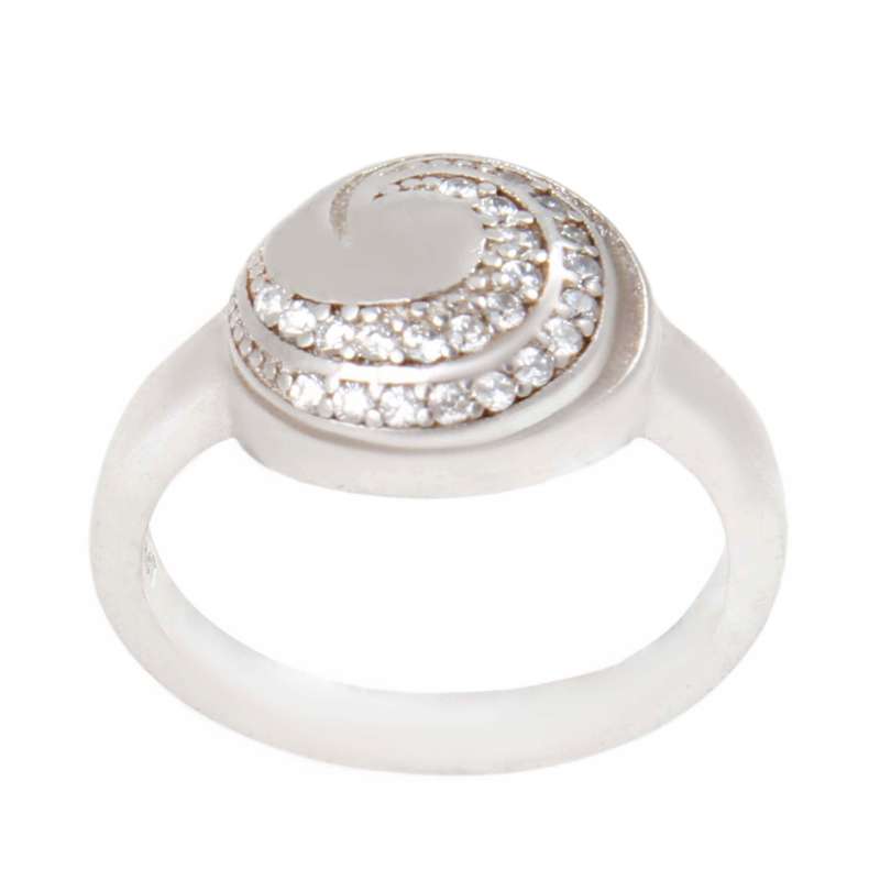 انگشتر نقره زنانه بازرگانی میلادی مدل فانتزی کد AWR_748