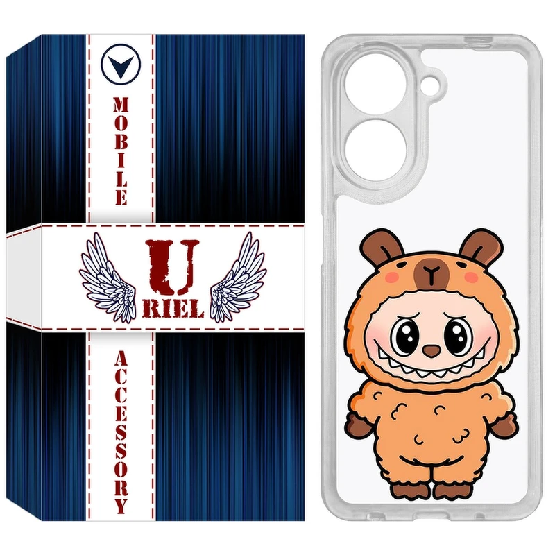 کاور یوریل مدل Clear کد 110 طرح لبوبو Labubu مناسب برای گوشی موبایل شیائومی Redmi A5 4G / Poco C71