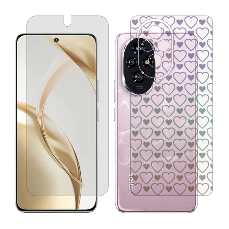محافظ صفحه نمایش مات گلس مدل Together مناسب برای گوشی موبایل آنر 200 / Honor 200 به همراه برچسب پوششی پشت گوشی