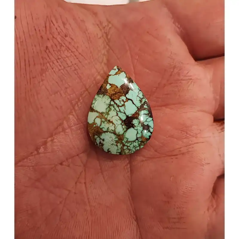 نگین فیروزه مدل اصل نیشابور NC-296 اشکی