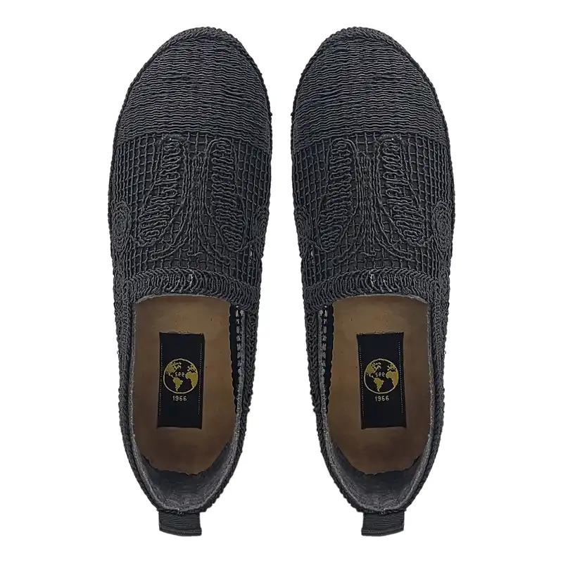 کفش روزمره زنانه سیی مدل توری کد 2113