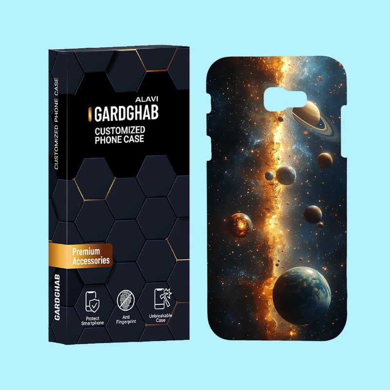 کاور گارد قاب علوی مدل کهکشان مناسب برای گوشی موبایل سامسونگ Galaxy A720 / A7 2017