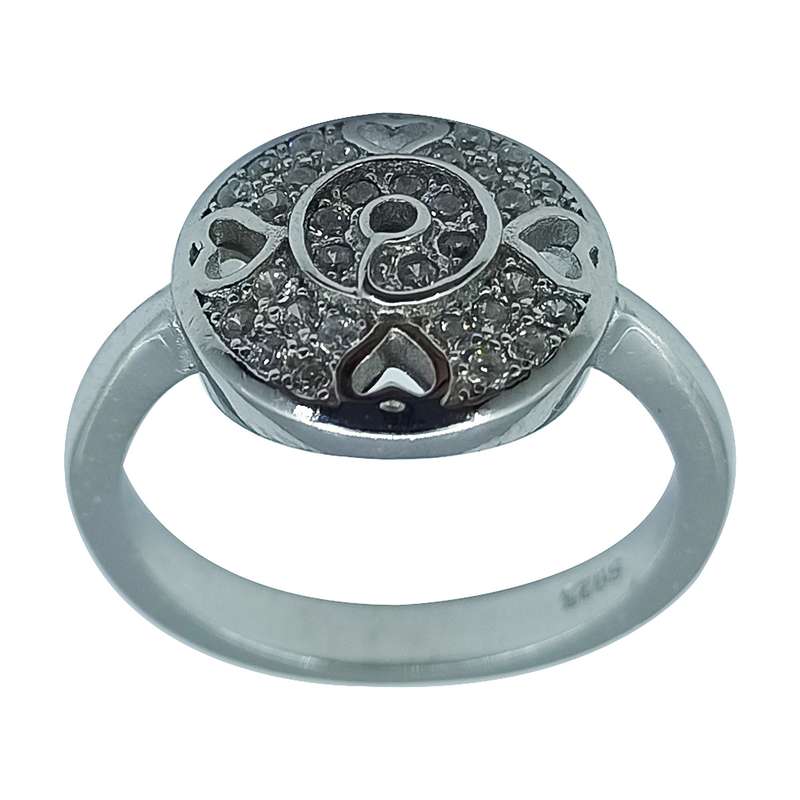 انگشتر نقره زنانه سلین کالا مدل برلیان ce-As234