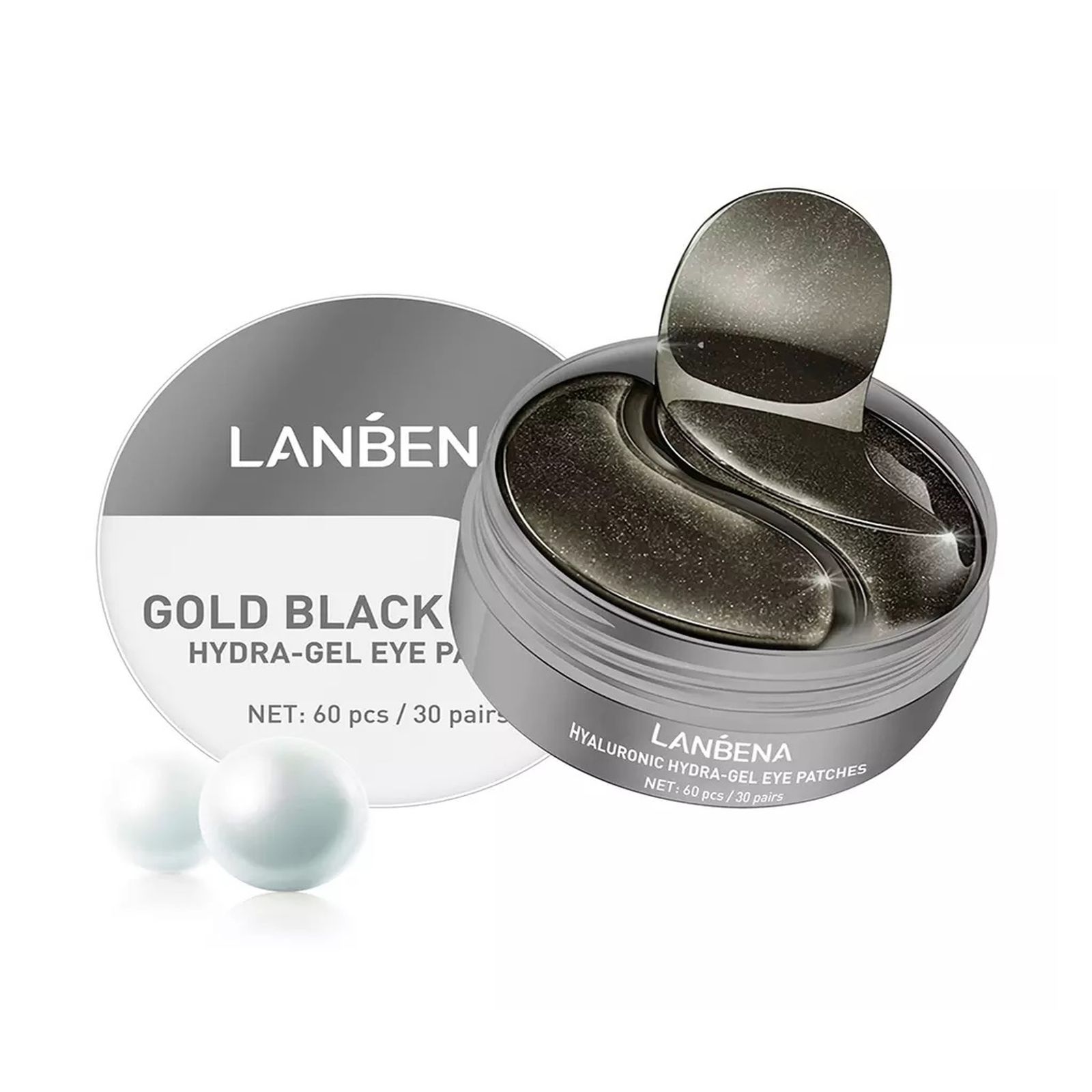 ماسک زیر چشم لنبنا مدل Gold Black Pearl وزن 90 گرم بسته 60 عددی  -  - 10