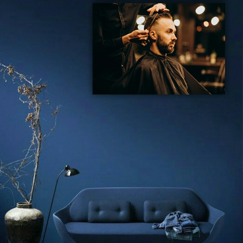 استیکر طرح آرایشگاه مردانه مدل SDA124