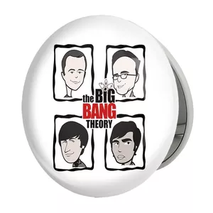 آینه جیبی خندالو طرح سریال تئوری بیگ بنگ The Big Bang Theory مدل تاشو کد 13302 
