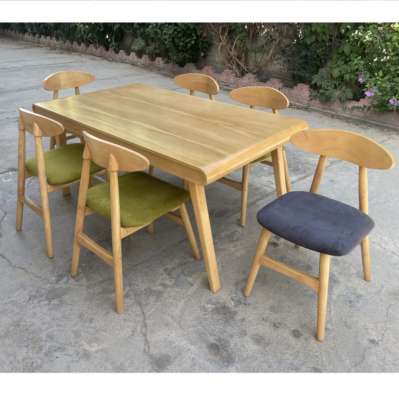 میز و صندلی ناهارخوری 6 نفره گالری چوب آشنایی مدل Khod-Van-Rad6