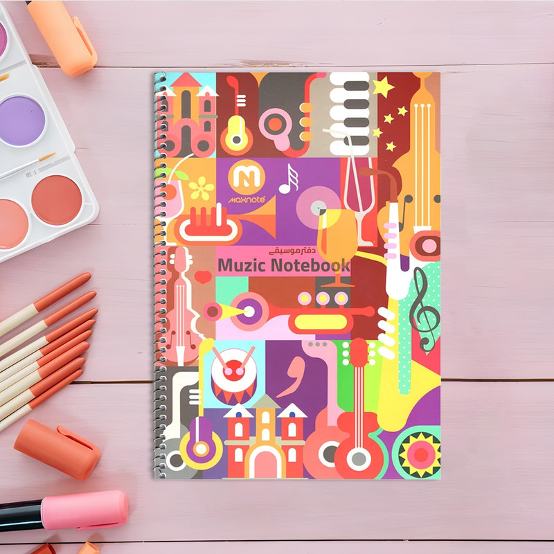 دفتر نت موسیقی 40 برگ مکث نوت مدل 3772