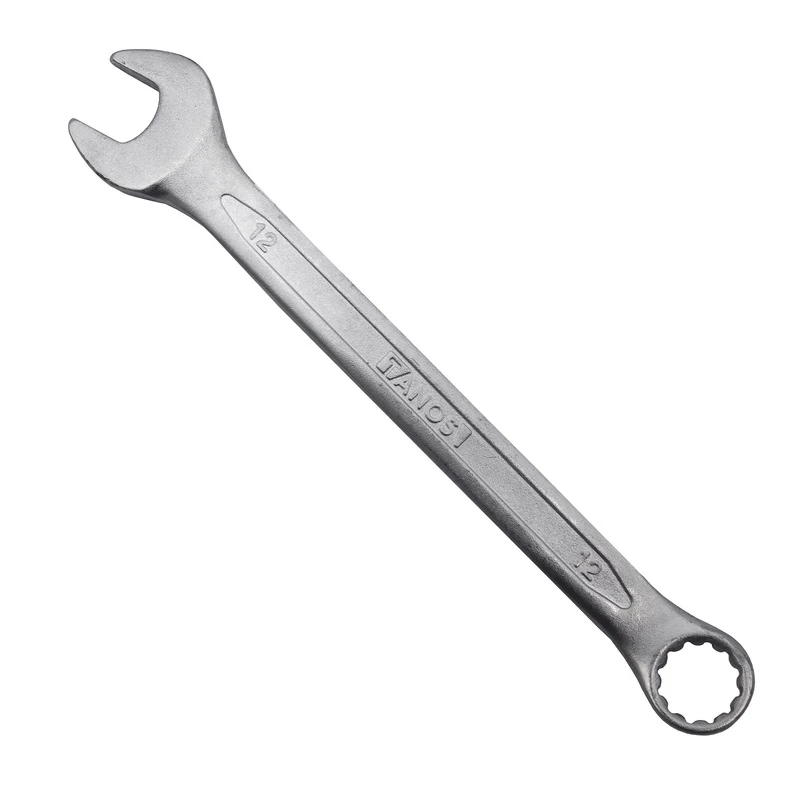 آچار یکسر تخت و یکسر رینگی تانوس مدل SMT-TANOS-12MM-TAKHT-RING سایز 12 میلی متر