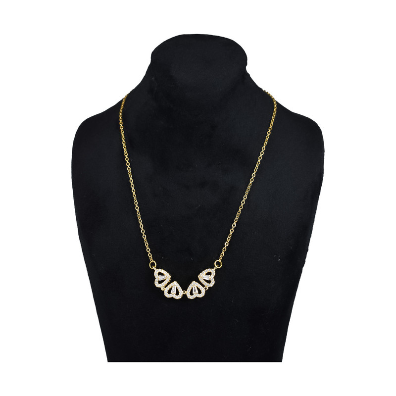 گردنبند دخترانه طرح قلب کد 02