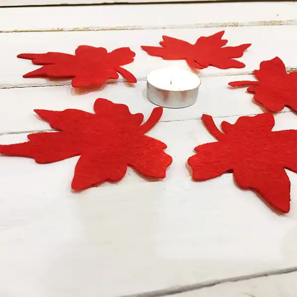 دکوری مدل برگ پاییزی افرا کد 426 بسته 5 عددی