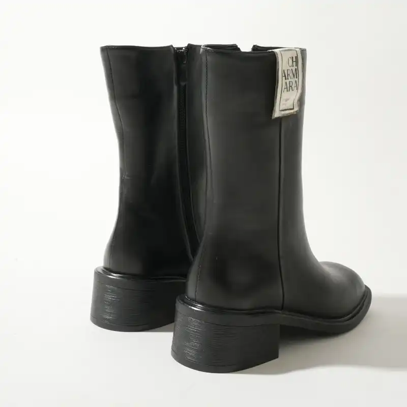 نیم بوت زنانه چرم آرا مدل Emma