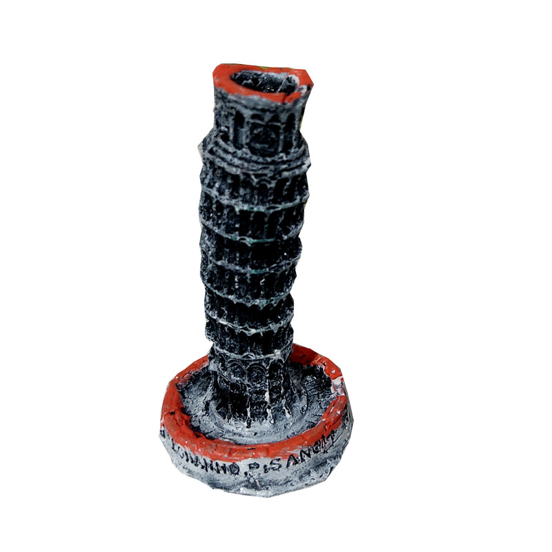 ماکت تزیینی آکواریوم مدل برج پیزا