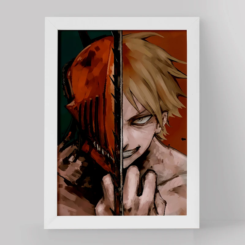 تابلو خندالو مدل دنجی انیمه مرد اره ای کد 17905