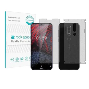 Rockspace HyMTT Matte screen protector suitable for Nokia 6.1 Plus mobile phone along with the back protector