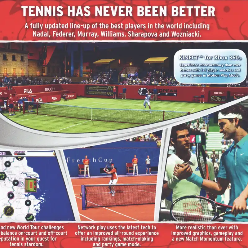 بازی virtua tennis 4 مخصوص xbox 360