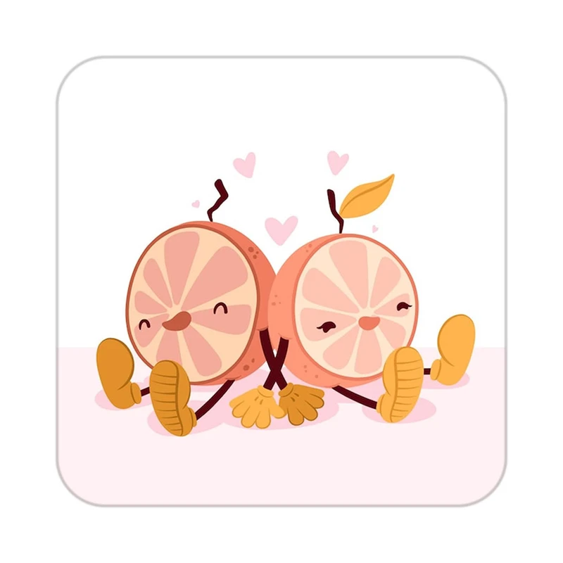 زیر لیوانی کاکتی طرح عاشقانه مدل mp37911