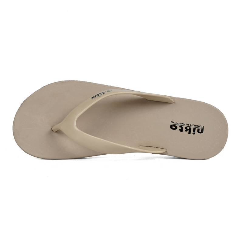 دمپایی لا انگشتی زنانه نیکتا مدل 294 رنگ نسکافه ای