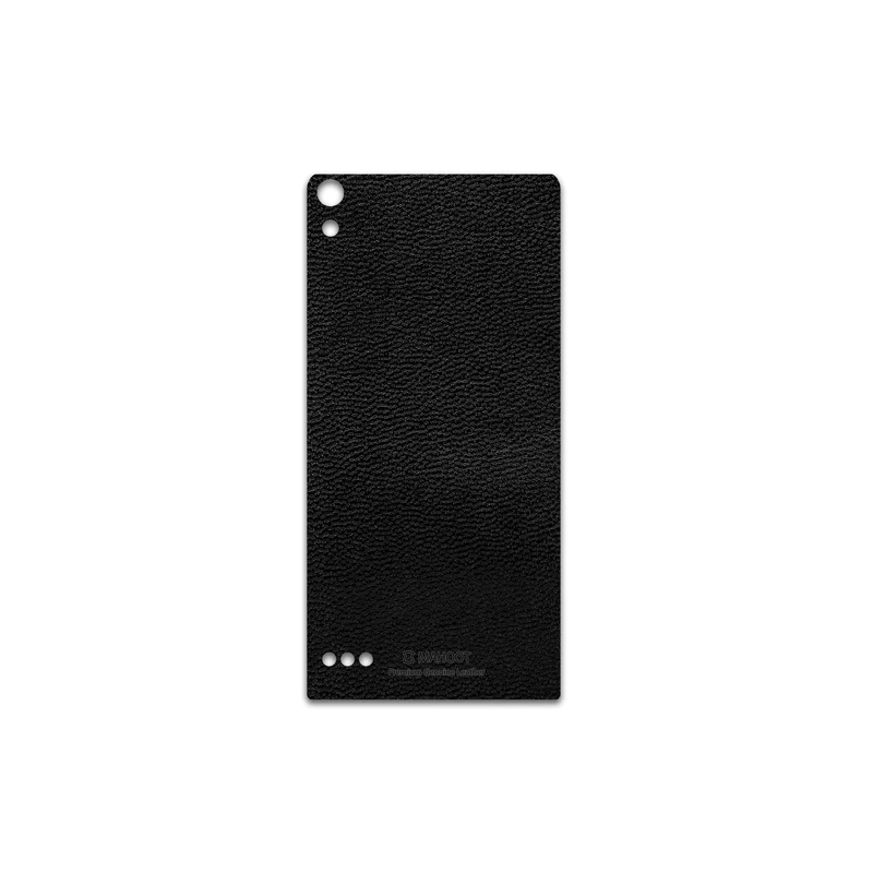 برچسب پوششی ماهوت مدل Black-Leather مناسب برای گوشی موبایل هوآوی Ascend P6