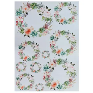 برچسب ترنسفر مدل حلقه گل کد 1274