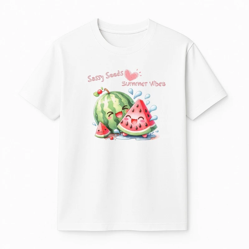 تی‌شرت آستین کوتاه پسرانه مدل هندوانه یلدایی کد v10 