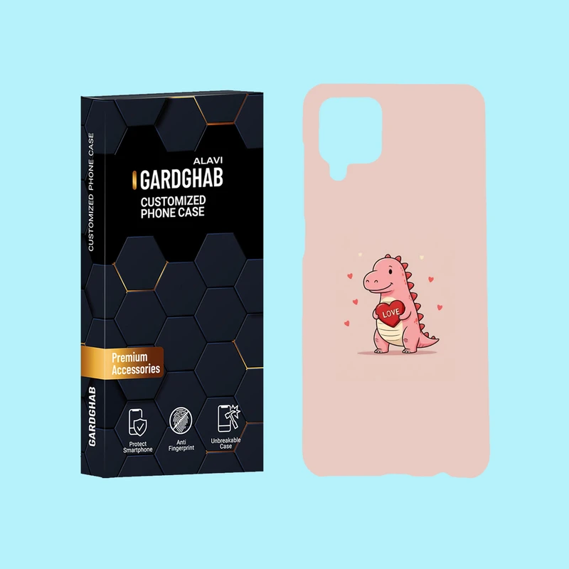 کاور گارد قاب علوی مدل عاشقانه مناسب برای گوشی موبایل سامسونگ Galaxy A12