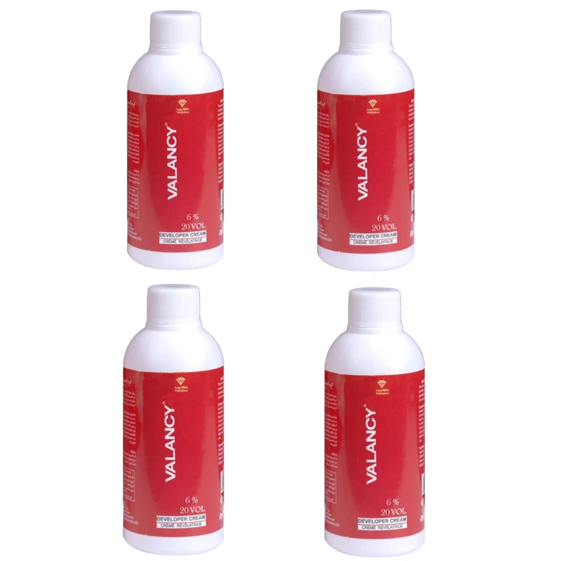 اکسیدان والانسی مدل 0004 شش درصدی حجم 150 میلی لیتر مجموعه 4 عددی