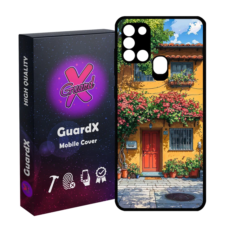 کاور گارد ایکس طرح ساختمان مدل Glass10747 مناسب برای گوشی موبایل سامسونگ Galaxy A21s