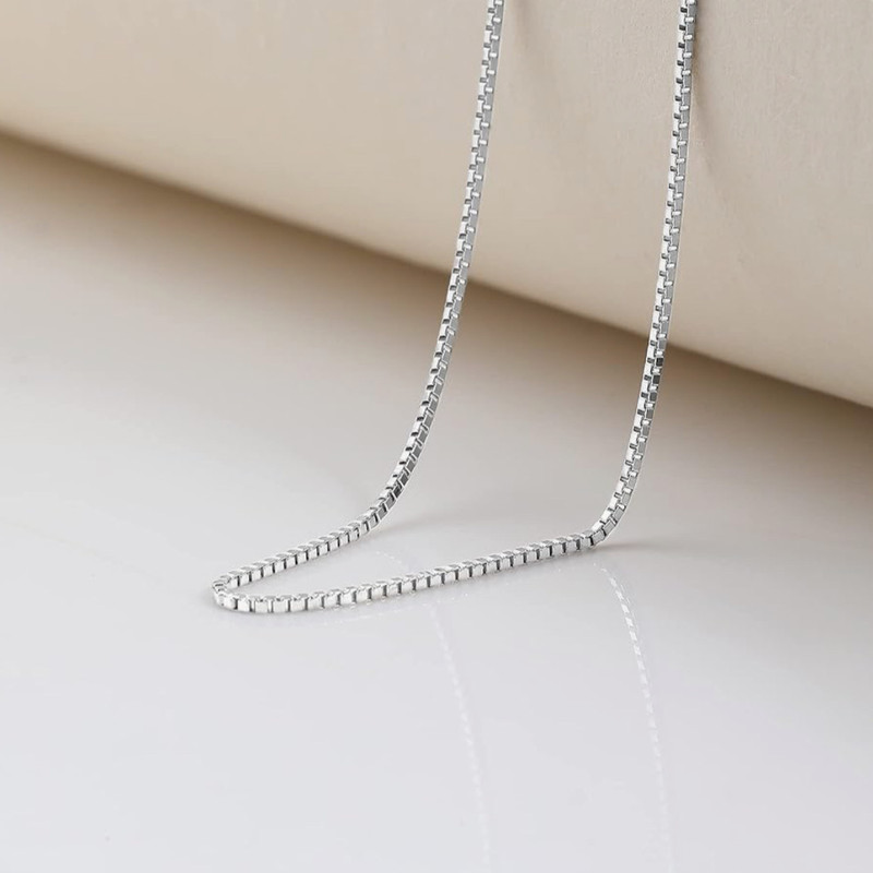 زنجیر نقره زنانه مدل ونیزی ظریف ایتالیایی