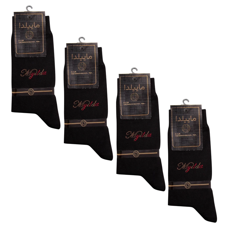 جوراب مردانه ماییلدا مدل 3634-1001 بسته 4 عددی