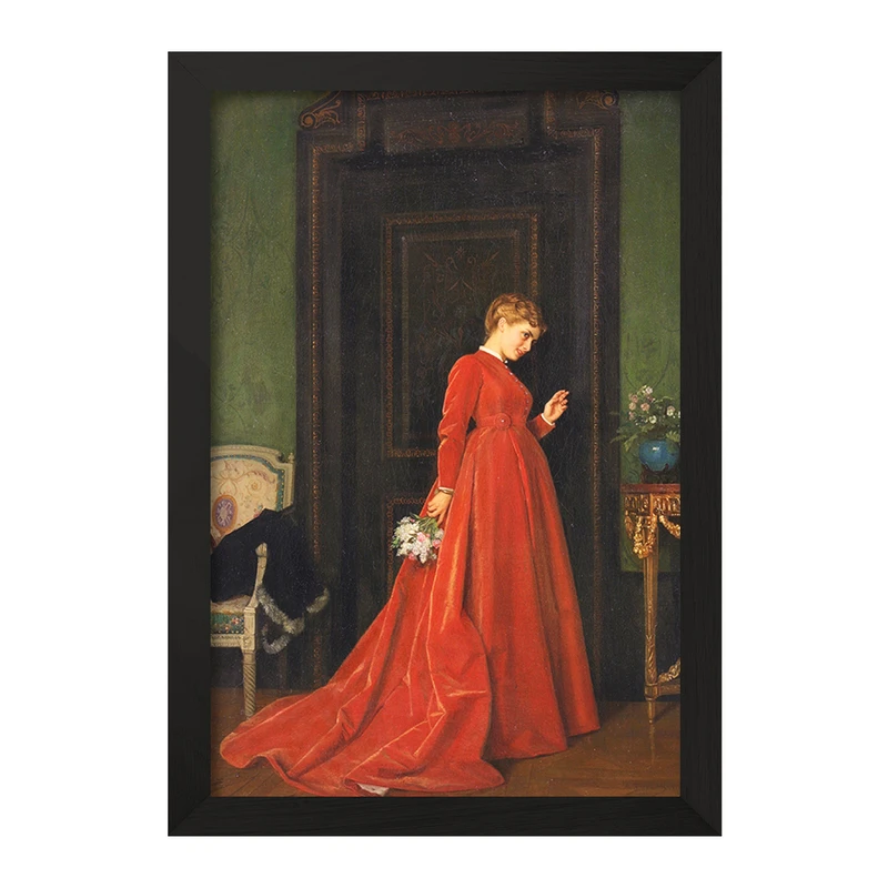 تابلو خندالو مدل نقاشی ضربه ملایم اثر آگوست تولموش کد F12288