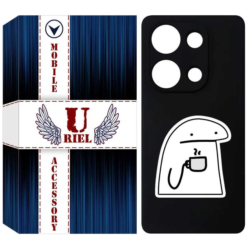 کاور یوریل قاب مدل KSH کد 79 طرح پوکرفیس مناسب برای گوشی موبایل شیائومی Redmi Note 14S