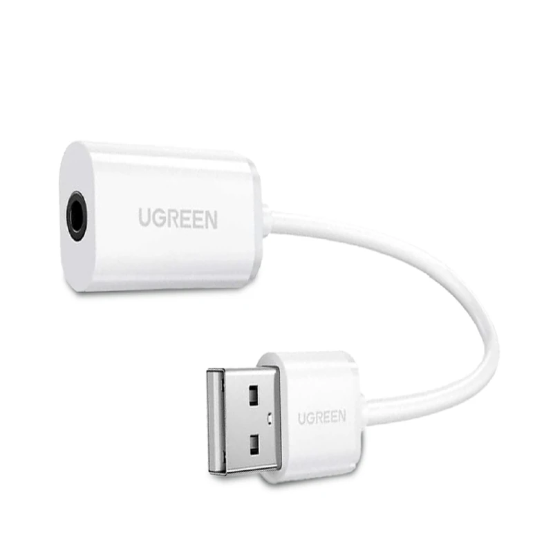 کابل تبدیل USB به جک 3.5 میلی متری صدا یوگرین مدل US206-30712 