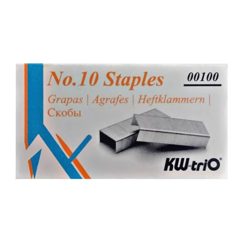 سوزن منگنه کی دبلیو تریو سایز 10 بسته 1000 عددی