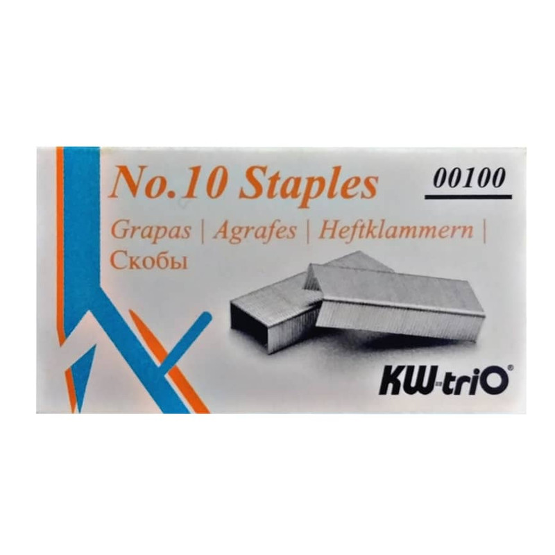 سوزن منگنه کی دبلیو تریو سایز 10 بسته 1000 عددی