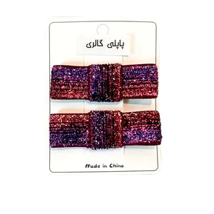 گیره مو زنانه مدل پاپیونی مجموعه دو عددی