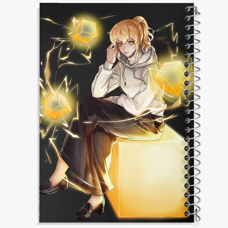 دفتر شطرنجی 50 برگ خندالو مدل راچل انیمه برج خدا کد 34956